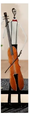 Produktbild von Figur Musiker Jazzband mit Cello, Höhe 40,5 cm