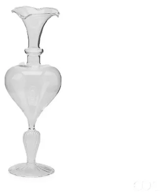 Obrázek produktu pro Skleněná váza na květiny, průhledná, průměr 10 cm, výška 29 cm