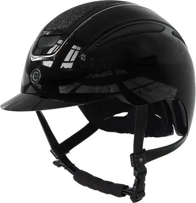 Produktbild von Famanu Reithelm Sicherheitshelm - Optimale Belüftung - 59-61 cm - Schwarz
