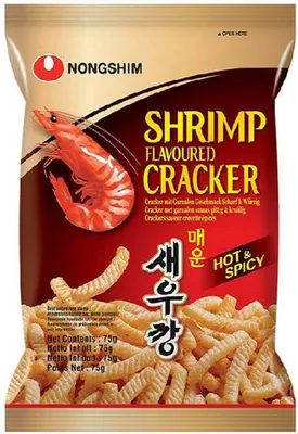 Produktbild von Pikante Krabbenchips 75g - Nong Shim