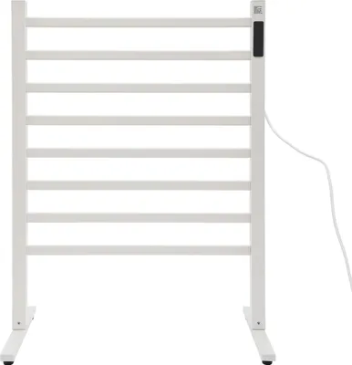 Immagine prodotto di Scaldasalviette/radiatore per asciugamani - Piantana elettrica - Regolazione termostatica - Display touch - 220 V - Spina UE - Bianco