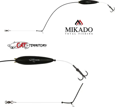 Zdjęcie produktu dla MIKADO Catfish Rig Rain Wool Rig Worm Rig Catfish Rig Ø1.2mm/78kg/U-Pose 50g