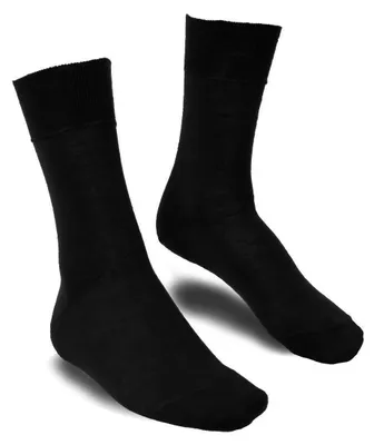 Produktbild von Langer & Messmer Herrensocken aus Wolle, Farbe: Schwarz, Größe: 44-45