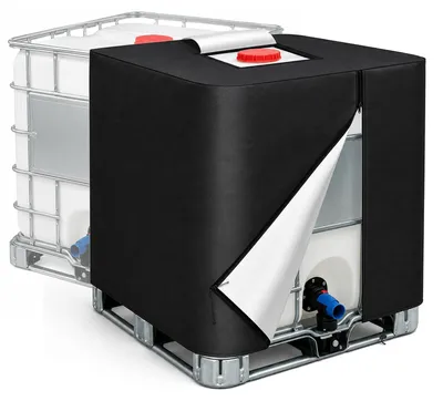 Produktbild von IBC Abdeckung für Wassertank, 1000 Liter, 420D Oxford, mit Reißverschluss, UV-Schutz, für Regentonne