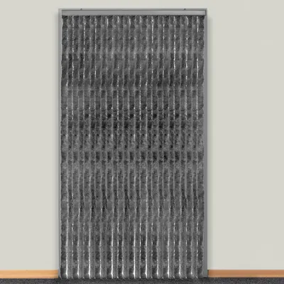 Produktbild von Moritz Flauschvorhang aus Chenille 118 x 230 cm anthrazit Türvorhang als Fliegenschutz Insektenschutz für Camping Wohnwagen