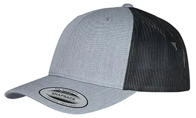Immagine prodotto di Flexfit - Cappellino trucker bicolore LT1166 (taglia unica) (grigio melange/nero)