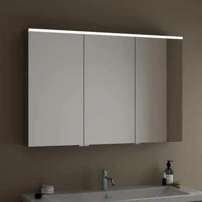 Produktbild von burgbad Eqio Spiegelschrank mit LED-Aufsatzleuchte 120 cm Links