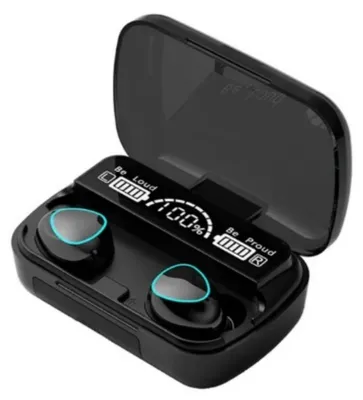 Obrázek produktu pro Bluetooth sluchátka, bezdrátová HD stereo sluchátka s potlačením hluku, Bluetooth 5.1 sluchátka s 180 hodinami přehrávání, bezdrátovým nabíjecím pouzdrem a indikátorem baterie, In-Ear TWS sluchátka pro iPhony a Android smartphony