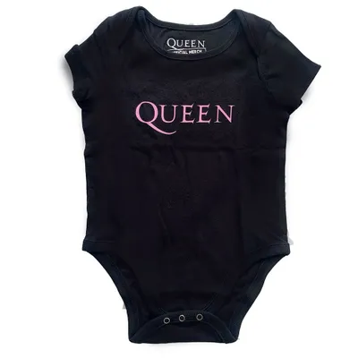 Produktbild von Queen Pink Logo Baby Black 0-3 Months T-Shirt