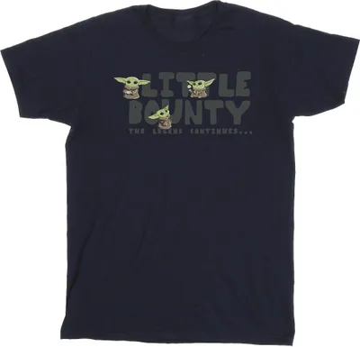 Produktbild von Star Wars The Mandalorian - "Little Bounty Hunter" T-Shirt für Herren BI47314 (M) (Marineblau)