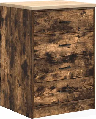 Image de Armoire de rangement de garage chêne fumé 60x51x85 cm bois pin