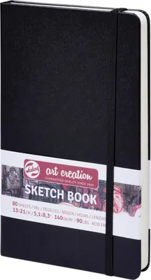 Imagen del producto de Talens Art Creation - Cuaderno de dibujo Art Creation, color , 13x21 cm, 140 g, 80 hojas | Paquete de 5 unidades
