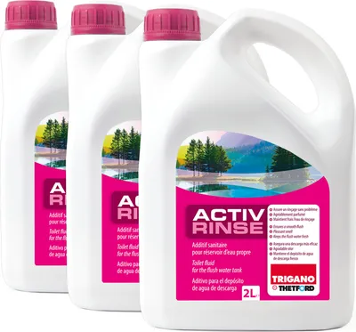 Produktbild von 3x Thetford Activ Rinse Toiletten Zusatz für den Spülbehälter 2L Sanitärflüssigkeit Camping Toilette
