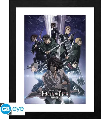 Zdjęcie produktu dla Oprawiony plakat Attack on Titan - sezon 4, wizualizacja 1