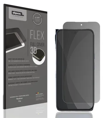 Produktbild von Full Cover Privacy Blickschutzfolie für Realme 15x Folie Anti-Shock