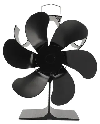 Zdjęcie produktu dla Wentylator piecowy, 6 łopatek, kominek, zasilany ciepłem, szybka cyrkulacja ciepła, cichy, wytrzymały, termoelektryczny, do domowych pieców opalanych drewnem