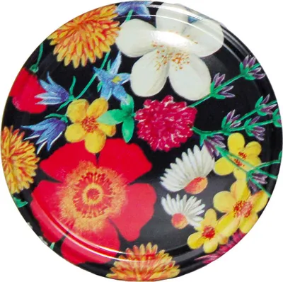 Produktbild von 82er Twist Off Deckel Blumenwiese im praktischen 60er Pack