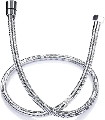 Imagen del producto de Manguera de acero inoxidable para ducha, 1,2 metros, flexible, antitorsión, universal para ducha de mano