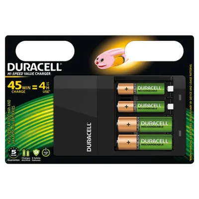 Produktbild von Duracell Batterieladegerät Hi-Speed 45 Min CEF14