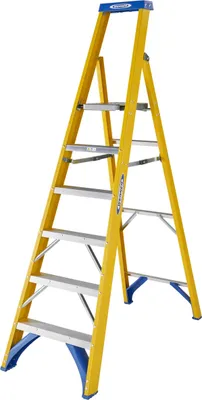 Produktbild von Werner GFK Kunststoff Stufenstehleiter 6 Stufen