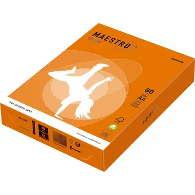Produktbild von Mondi Maestro Color orange 80g/m² DIN-A4 - 500 Blatt OR43