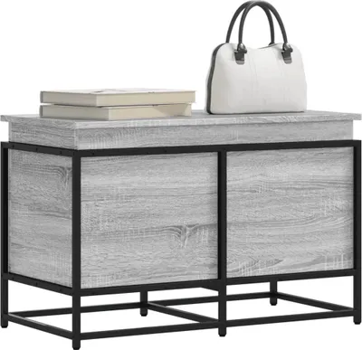 Produktbild von "2026 Promotion" Aufbewahrungsbox mit Deckel Grau Sonoma 80x40x51,5 cm - Aufbewahrungsboxen CC30676