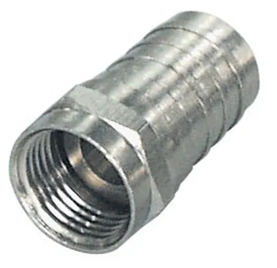 Produktbild von F-Stecker Crimp-Typ mit festem Crimpring mit O-Ring für Kabel Ø 8,2 mm