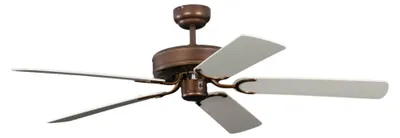 Obrázok produktu pre Stropný ventilátor Potkuri Aged Bronze / White 132 cm s reťazou