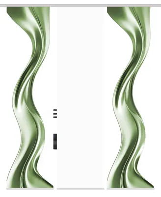 Produktbild von Schiebegardine OAKLEY, Seidenoptik, Digitaldruck, 245x60 cm, Wellenmotiv, mit Zubehör