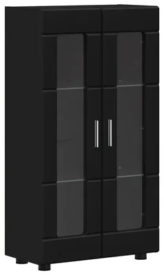 Produktbild von vidaXL Sideboard FLORIN Schwarz 55,5 x 29 x 100 cm Holzwerkstoff