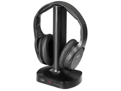 Image de Trevi FRS 1480 R Casque supra-auriculaire stéréo sans fil/câble noir pour la musique USB-C