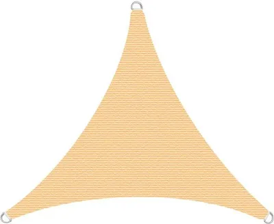 Produktbild von Sonnenschutzsegel Schattenspender Sonnensegel 3x3x3m HDPE beige Dreieck Segel