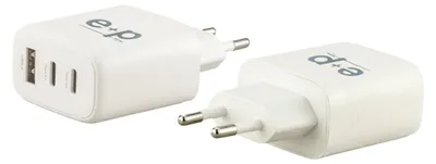 Obrázok produktu pre Rýchlonabíjačka E&P USB 100-240 V 3 porty AC213 ws (000014541300)