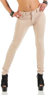 Immagine prodotto di Pantaloni jeggings donna hipster beige XL/42