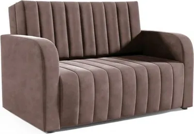 Produktbild von LIKMA 3 Sitzer Sofa mit Schlaffunktion Otto 155 cm Velvet Schlafcouch - Moderne Wohnzimmer Couch - Sofa mit Bettfunktion - Schlafsofa Farbe: Braun, Stoff: Jasmine 28