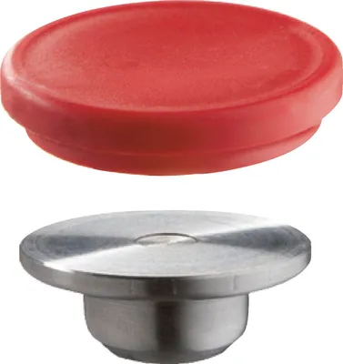 Immagine prodotto di Piastra di pressione intercambiabile in acciaio di qualità con tappo di protezione (4 pz./borsa)