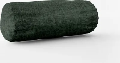 Produktbild von SCHÖNER LEBEN. Kissenhülle Thermo Soft Teddy Deluxe dunkelgrün Größe 15x40cm (ØxB) Nackenrolle 15x40cm (ØxB) Nackenrolle Größe