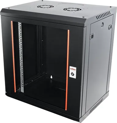 Obrázek produktu pro ROLINE 26.21.0285, Volně stojící rack, 12U, 80 kg, Kolejnice racku, 15,6 kg, Černá