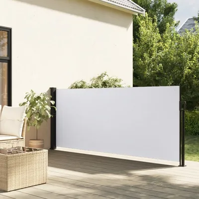 Zdjęcie produktu dla Maison Exclusive - Markiza zewnętrzna, rozkładana, biała, 100x300 cm