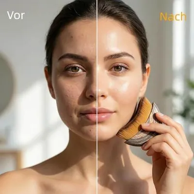 Produktbild von Lymphbürste für das Gesicht zur Lymphdrainage und Kieferkonturierung – sanfte Gesichtsbürste gegen Schwellungen zur Gesichtsmodellierung
