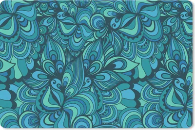 Produktbild von MuchoWow® Schreibtischunterlage Design - Vintage - Blau - Türkis 60x40 cm - XXL Mauspad - Großes Mauspad