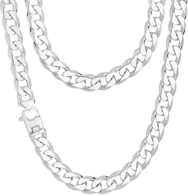 Produktbild von 925 Sterling Silber Herren - Panzer Kette - 66cm*17mm; TRS14024L26