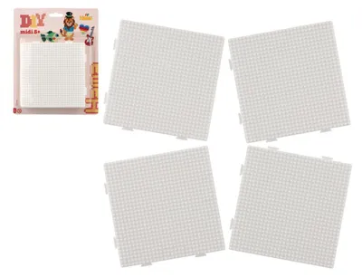Immagine prodotto di Tappetino per perline con ferro da stiro Hama - quadrato d'irrigazione 4 pezzi su cartoncino 20x24x3cm