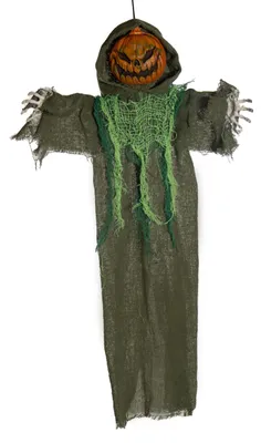 Produktbild von Scary Pumpkin Man mit Gruselgesicht als Hängefigur 60 cm