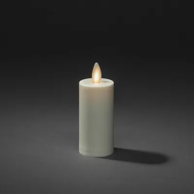 Produktbild von Konstsmide Weihnachtsbeleuchtung LED Kerze 3D Flamme cremeweiß 10,1cm 3D