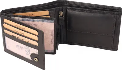 Produktbild von Benthill Geldbörse Herren Leder - Echtleder Geldbeutel mit RFID-Schutz - Slim Portemonnaie für Herren