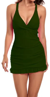 Produktbild von Mooncore Zweiteiliges Bademodenset Damen-Tankini Grün XXL