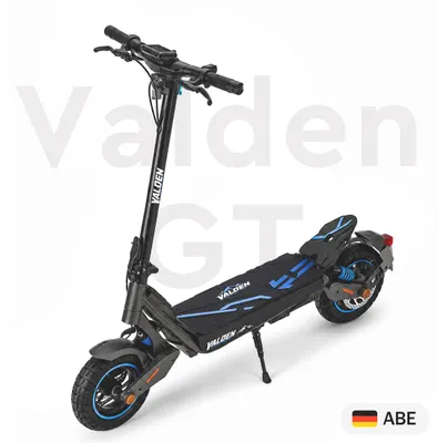 Produktbild von VALDEN GT E-Scooter mit Straßenzulassung 500 W 60 km Reichweite Vollfederung, Blinker, pannensichere 10-Zoll-Reifen, NFC Lock