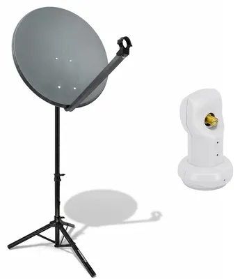Produktbild von PremiumX Camping SAT Anlage 80cm ALU Antenne Single LNB Dreibein Stativ
