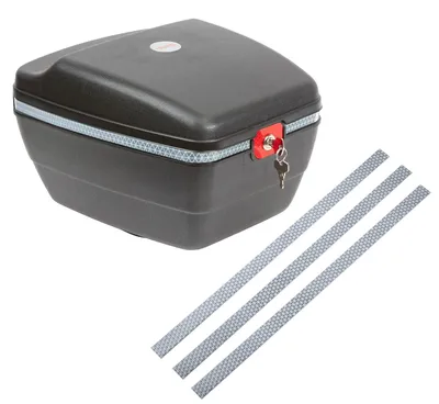 Fahrradkoffer 14 L, Diebstahlsicherung, inkl. Reflektorstreifen